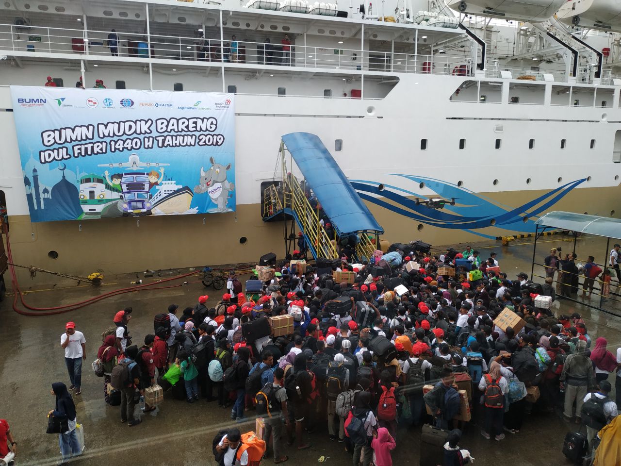 Antrian pemudik di Pelabuhan Semayang Balikpapan terjadi setiap tahun / inibalikpapan