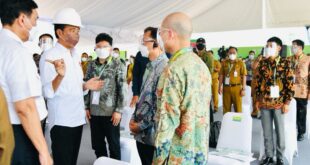 Presiden Joko Widodo melakukan groundbreaking Kawasan Industri Hijau Indonesia