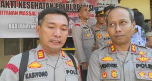 Kapolres PPU AKBP Hendrik Eka dan Kapolsek Sepaku AKP Kasiyono