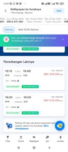 tiket ke surabaya