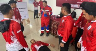 Lapas Balikpapan Gandeng BPBD Beri Pelatihan Fisik, Mental dan Disiplin Petugas