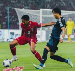 Laga Timnas Indonesia vs Jepang yang berakhir dengan skor 0-4 / PSSI