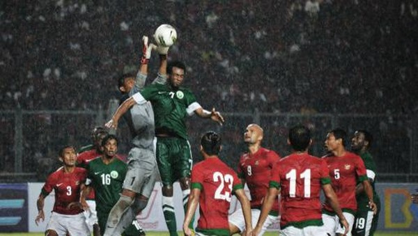 Timnas Indonesia saat hadapi Arab Saudi / foto : @Indostransfer