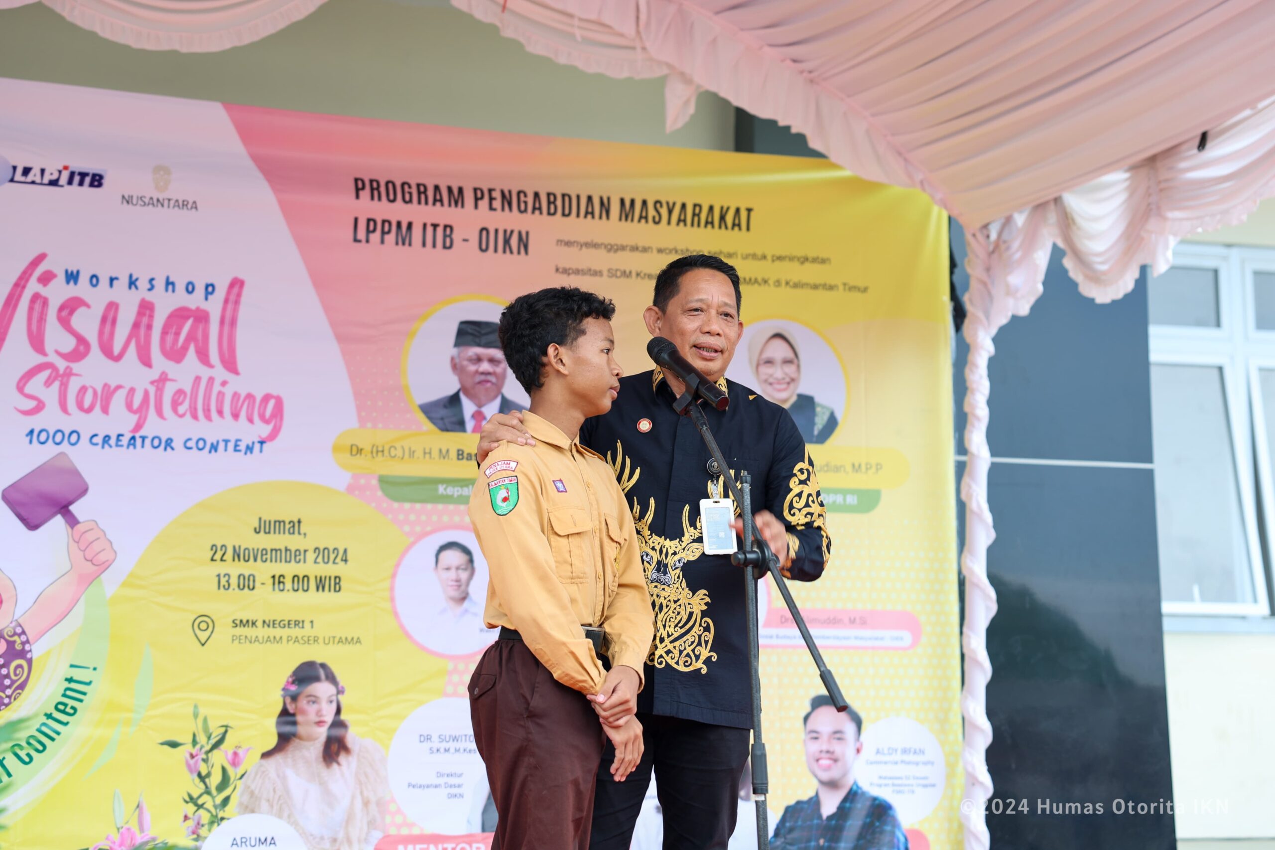 SMK Negeri 1 Penajam Paser Utara (PPU) jadi tuan rumah "Workshop Visual Storytelling: 1.000 Content Creator, Level Up Your Content!" pada Jumat (22/11).