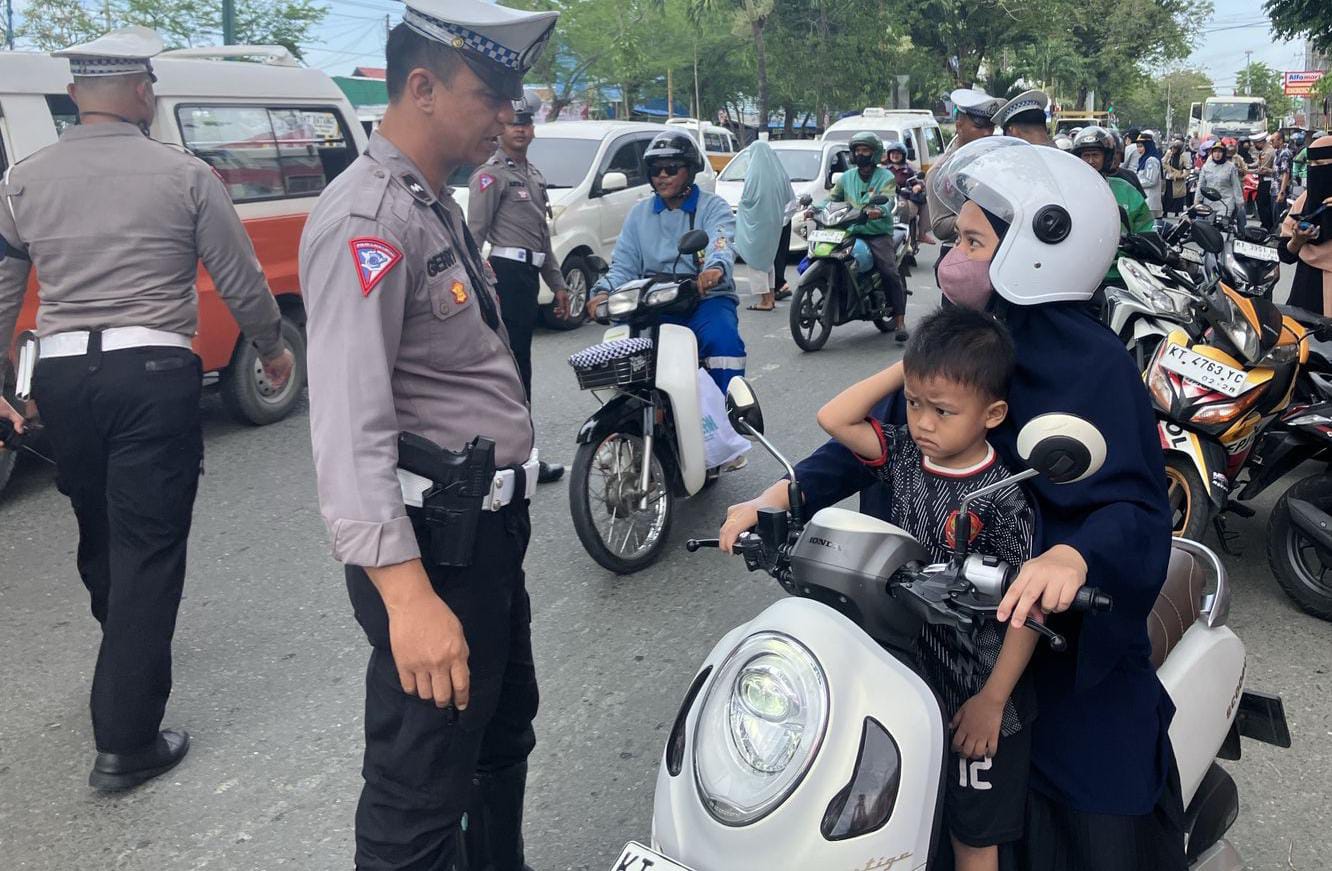 Polresta Balikpapan menggelar razia atau penertiban dan penindakan pelanggaran lalu lintas , Kamis 21 November 2024