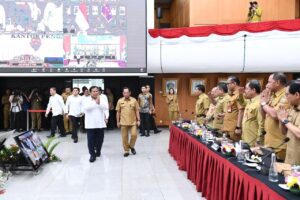 Presiden Prabowo Subianto menghadiri Rapat Koordinasi Pengendalian Inflasi Tahun 2024 di Sasana Bhakti Praja, Kementerian Dalam Negeri, Jakarta, Senin (09/12/2024). (Foto: BPMI Setpres/Kris)