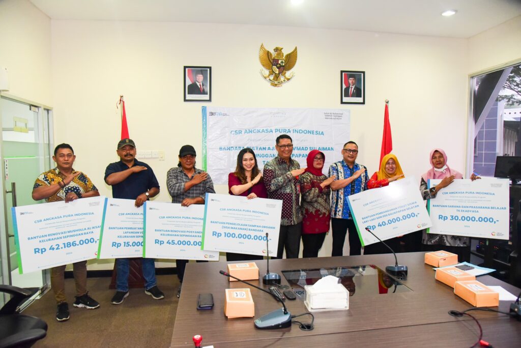 Bandara Internasional Sultan Aji Muhammad Sulaiman (SAMS) Sepinggan kembali menunjukkan komitmennya terhadap warga sekitar melalui program Corporate Social Responsibility (CSR)