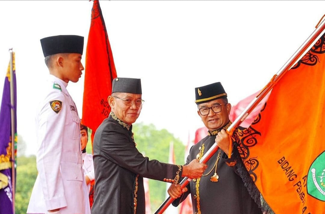 Penjabat Gubernur Kalimantan Timur Akmal Malik pimpin Upacara Peringatan Hari Ulang Tahun (HUT) ke-68 Provinsi Kaltim Tahun 2025, di Stadion Gelora Kadrie Oening Samarinda, Kamis 9 Januari 2025